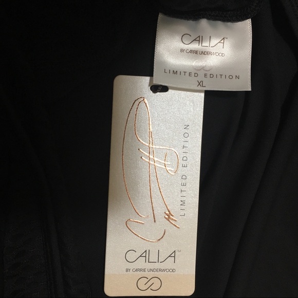 Calia Open Back Black Mesh Workout Tank Top XL - Picture 8 of 8